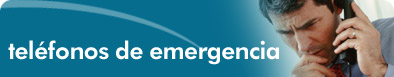 Tel&eacute;fonos de emergencia